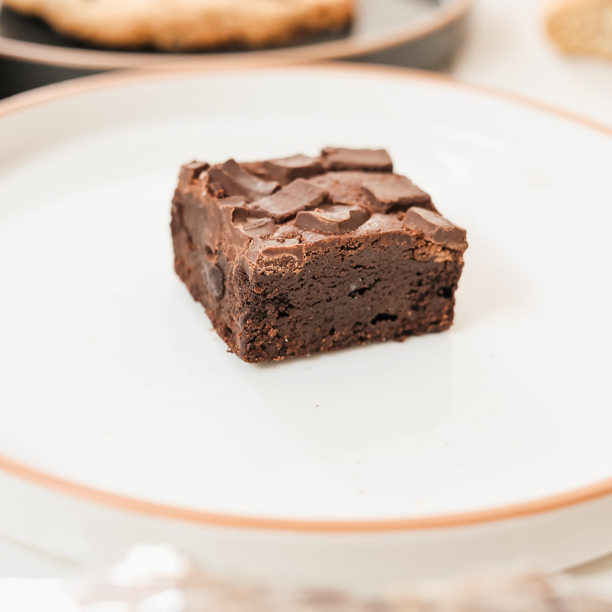 Chocolate chunk brownies baked fresh at Ruth’s Brownie Kitchen