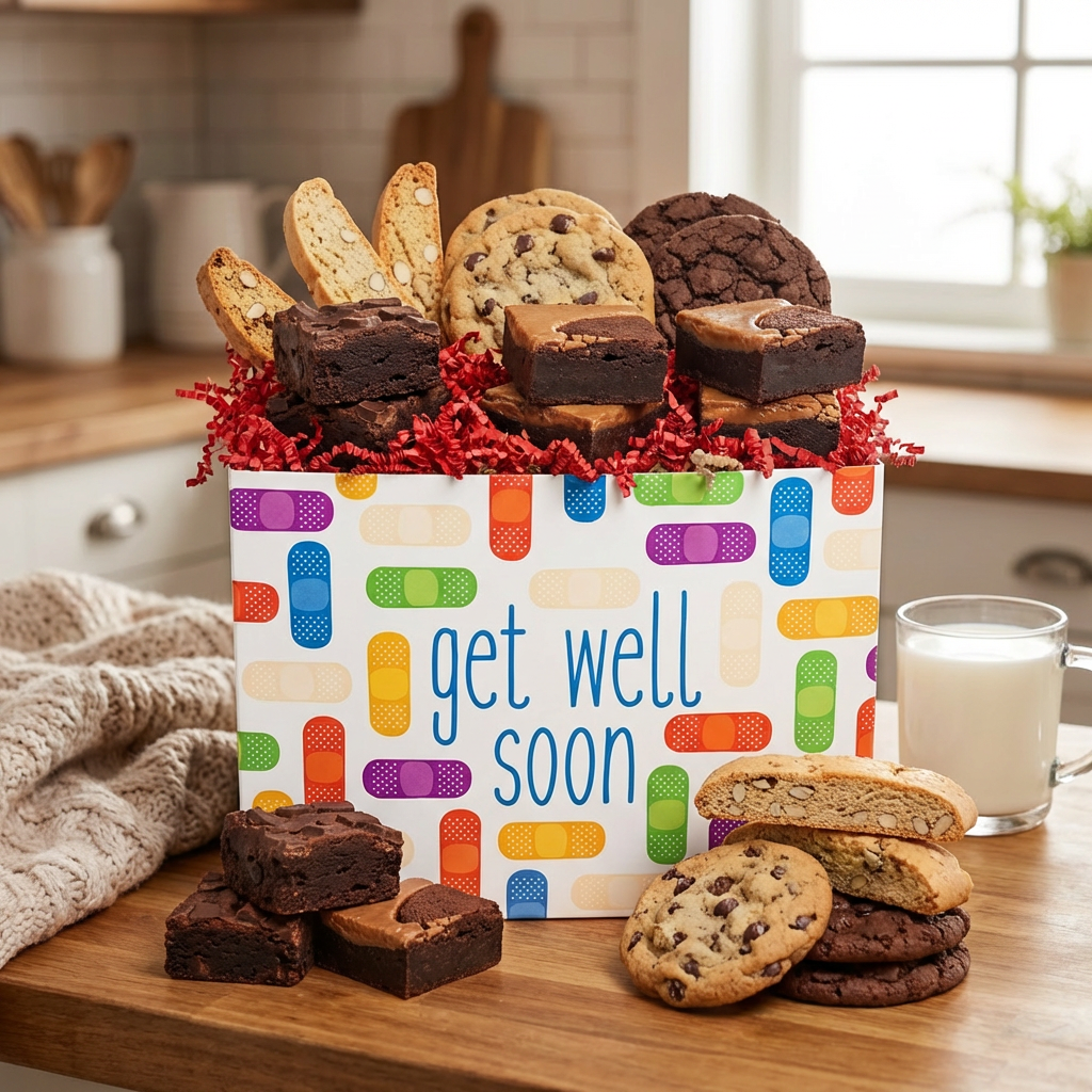 Mother’s Day brownie gift box from Ruth’s Brownie Kitchen with fresh baked desserts and gift-ready packaging