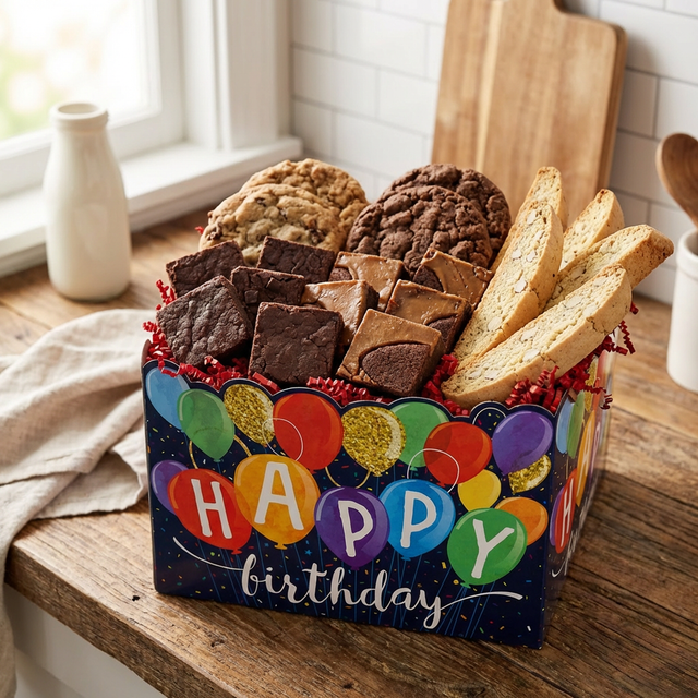 Happy Birthday Brownie Gift Box