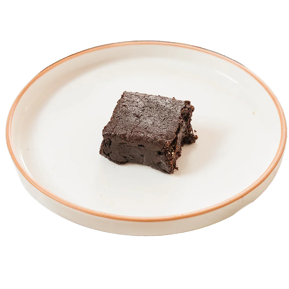 Stack of gourmet extra-fudgy brownies available for nationwide delivery