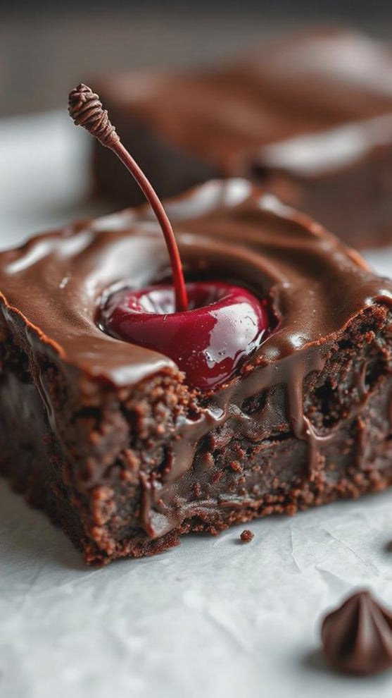 chocolate covered cherry brownie