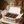 Open birthday brownie gift box with branded tissue paper