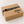 Closed Ruth’s Brownie Kitchen kraft gift box with printed lid logo and black branded ribbon