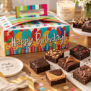 Gluten-Free Birthday Brownie Box